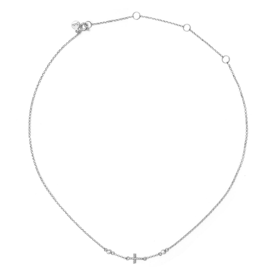 Choker z cyrkoniami i krzyżykiem wysadzanym cyrkoniami ZoZo Design