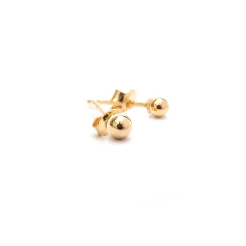 SERENA gold-plated earrings - S (4 mm)
