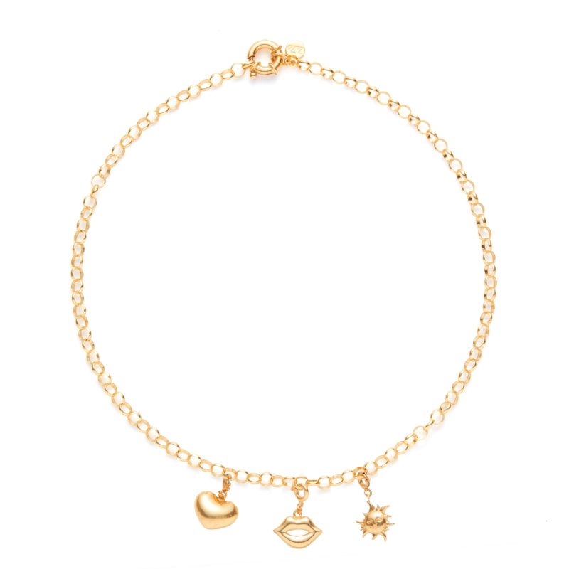 ZOZO CHARMS - Choker z dmuchanymi przywieszkami do wyboru z łańcuszka rollo - Image 9