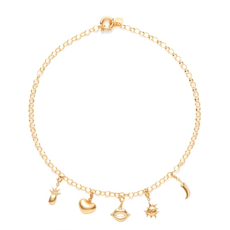 ZOZO CHARMS - Choker z dmuchanymi przywieszkami do wyboru z łańcuszka rollo - Image 6