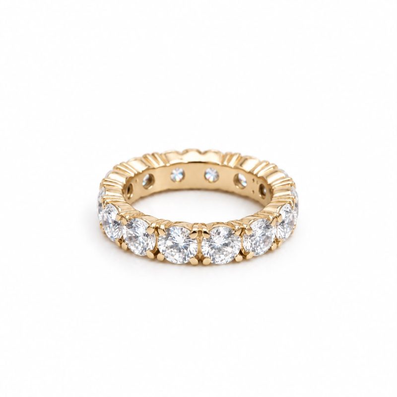 Brilliant cut wedding ring - white 5mm