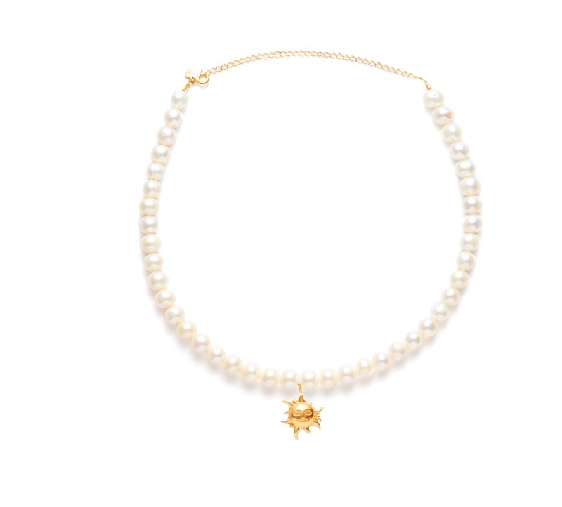 ZOZO CHARMS - Choker z pereł z dmuchaną przywieszką do wyboru