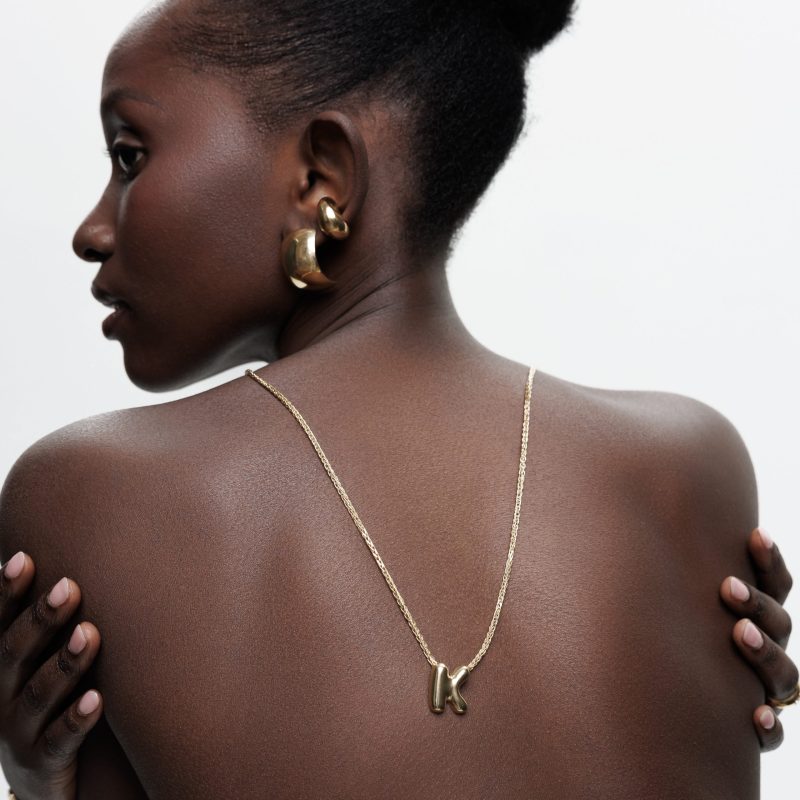 LEONTINA gold-plated chain (letter 2 cm) - Image 2