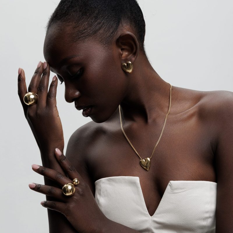 ROSA gold-plated earrings - Image 2