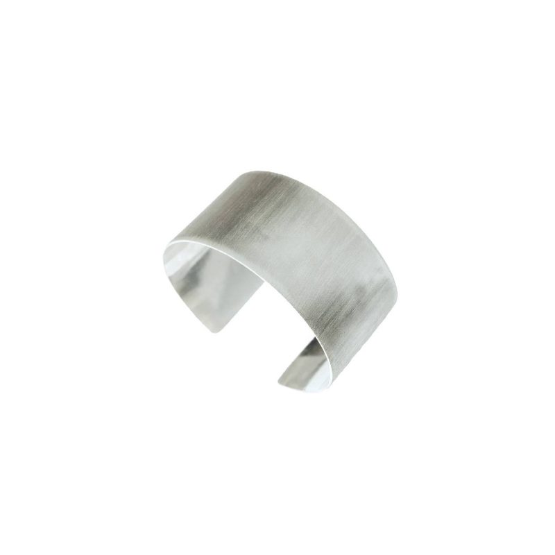 Obrączka szeroka srebrna DINA (1 cm)