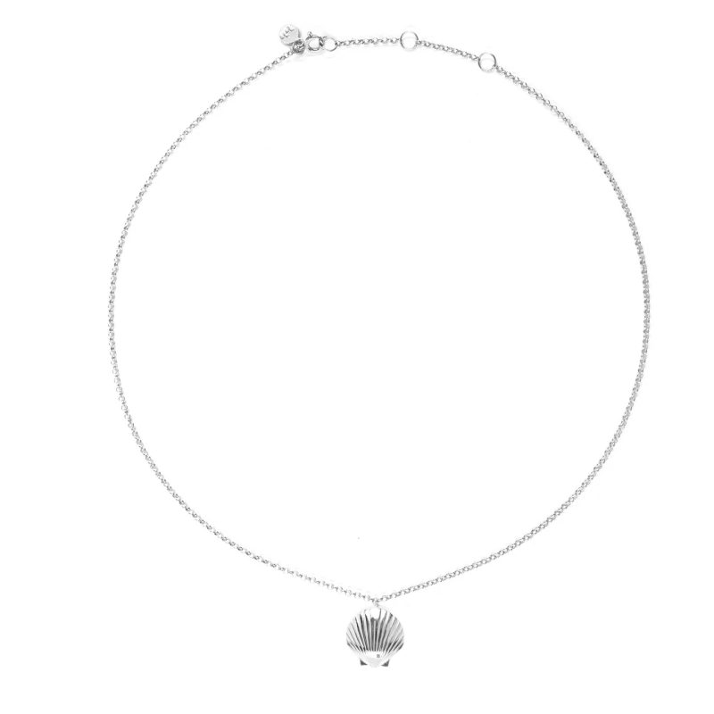 choker sred muszelka sreb
