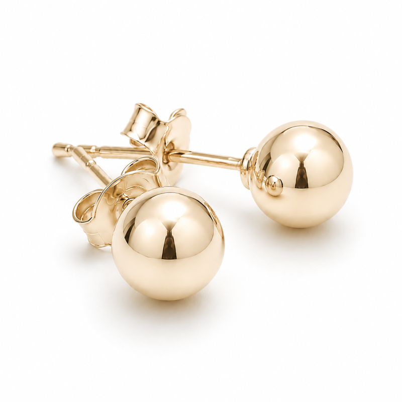 SERENA gold earrings - XL (9 mm)