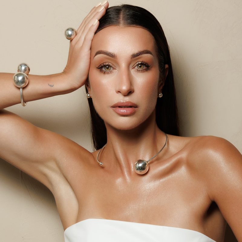 Choker / kolia srebrny SERENA