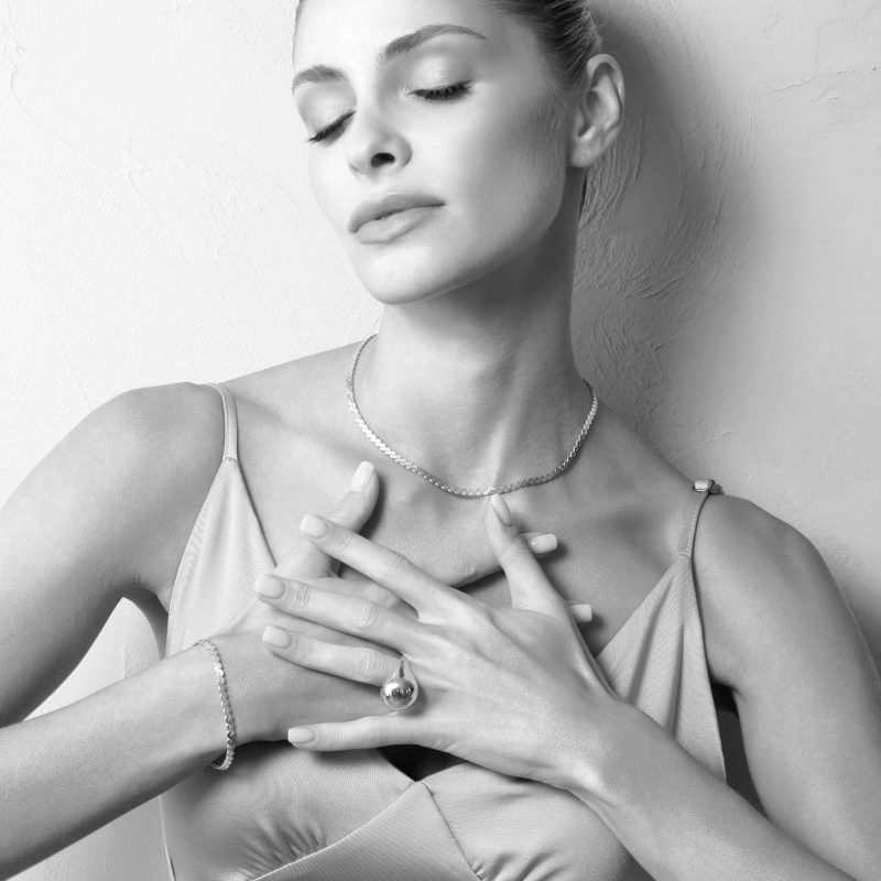 Bransoletka srebrna RITMA (żmijka)