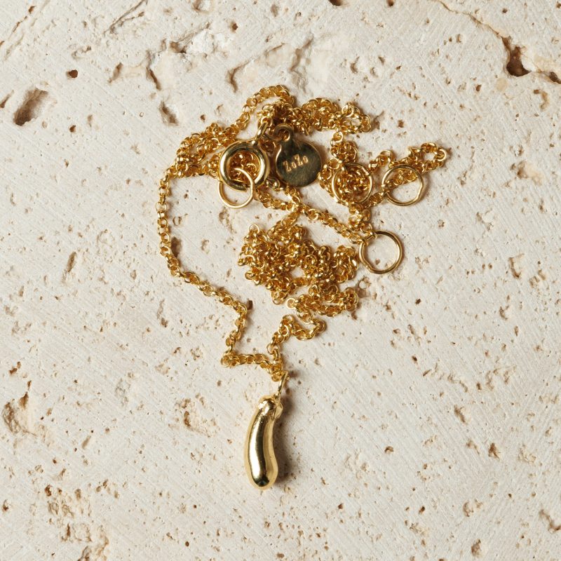 ZOZO SUMMER - Choker z przywieszką w kształcie BAKŁAŻANA (1 cm) - Image 2