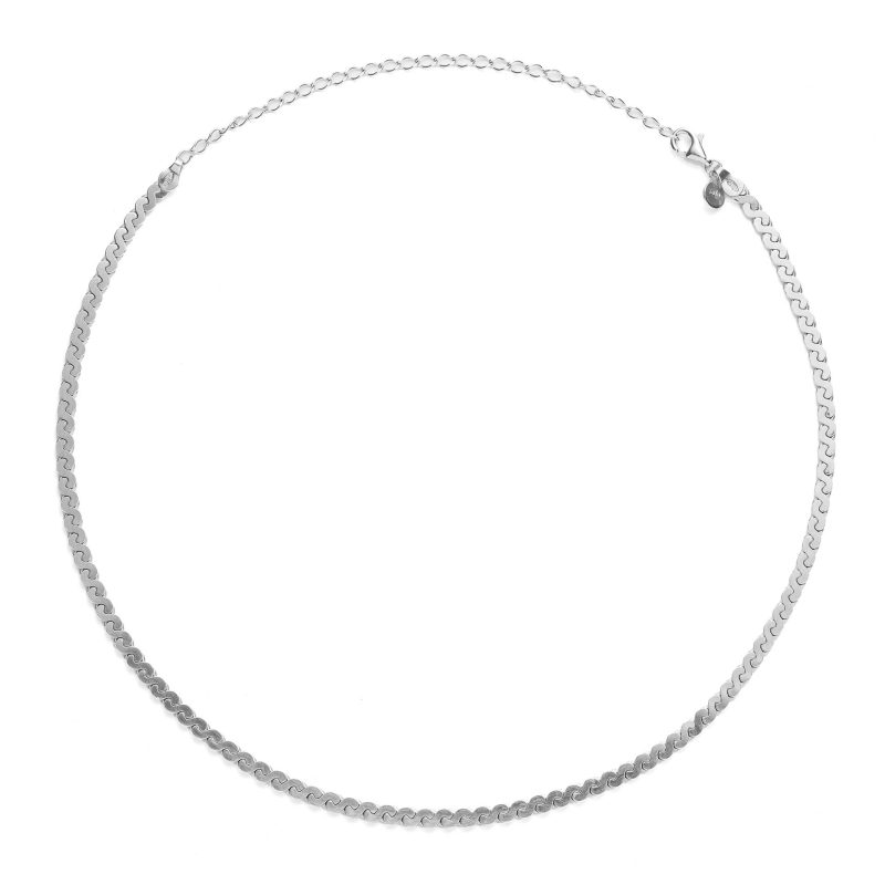 Choker srebrny VIPERA 2 (żmijka)