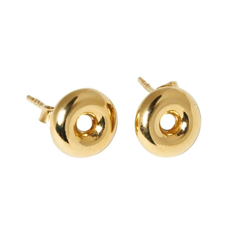 Kolczyki sztyfty pozłacane - M - ORABELLA