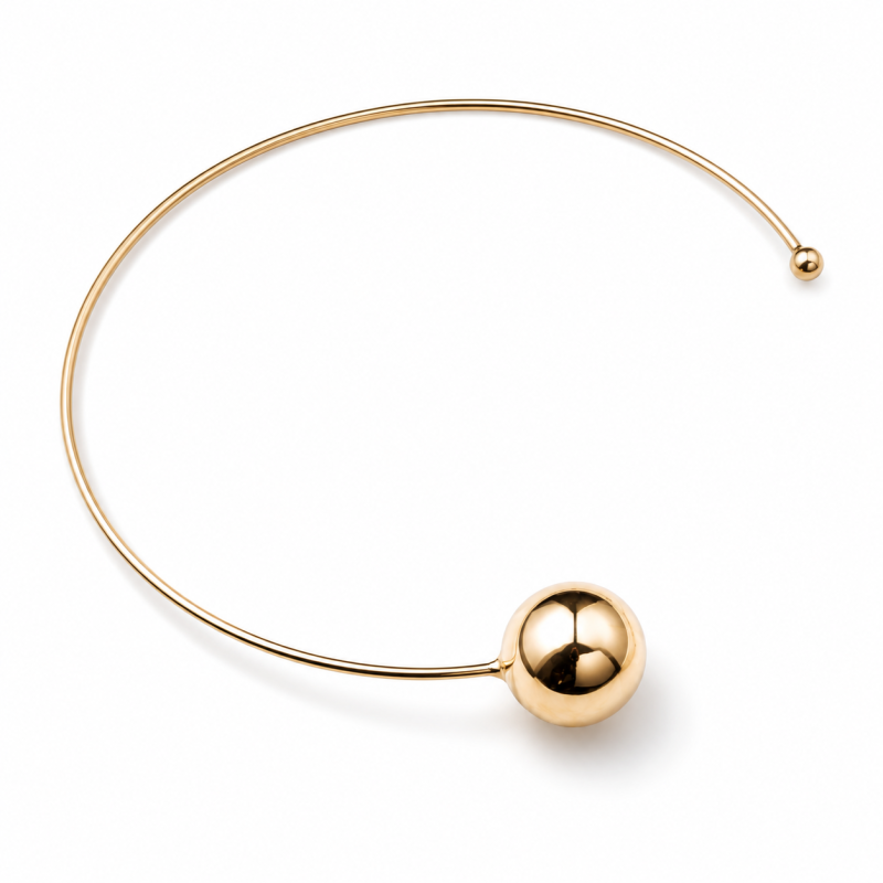 Choker / kolia pozłacany SERENA (KULE)