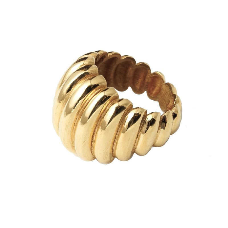 Sygnet pozłacany AZURRA (PRĄŻEK)