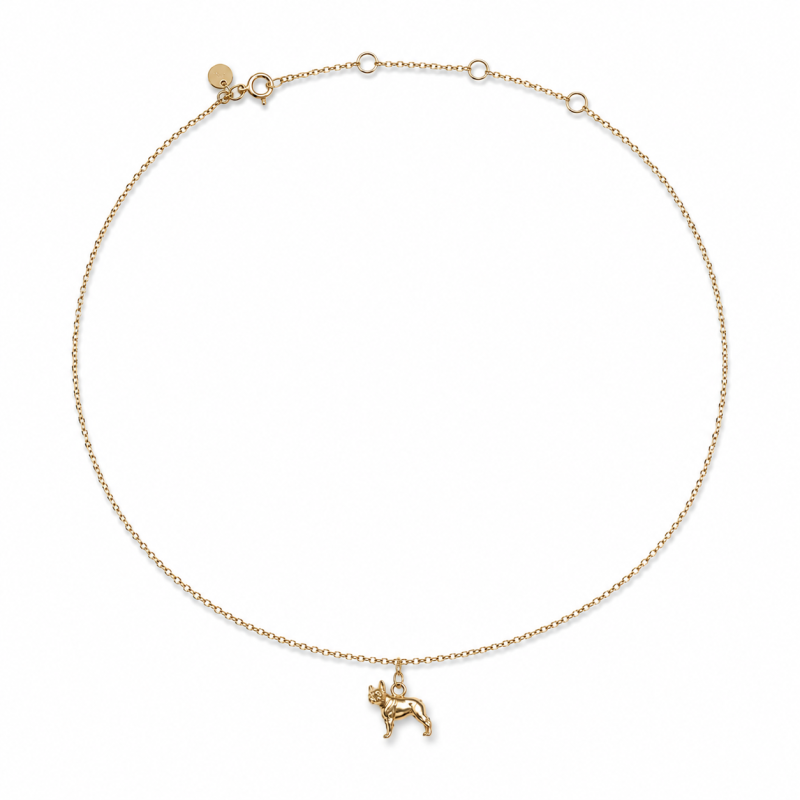 Choker pozłacany BULDOG