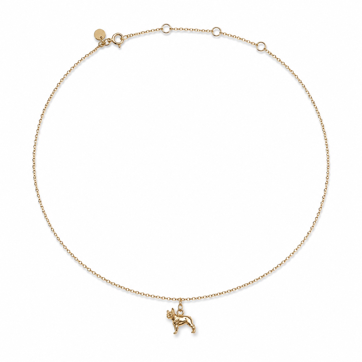 Choker pozłacany BULDOG