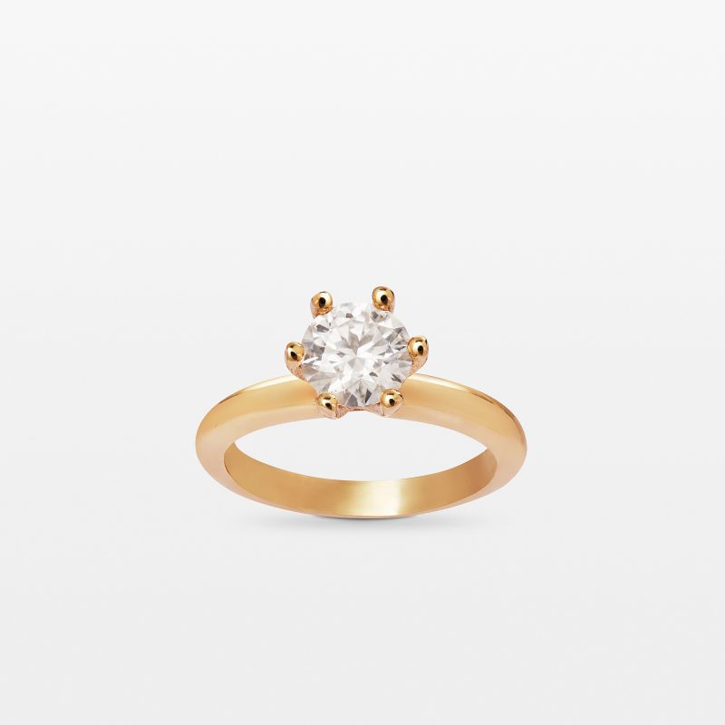 Pierścionek z diamentem LAB - LILIANA (1,o1 ct)