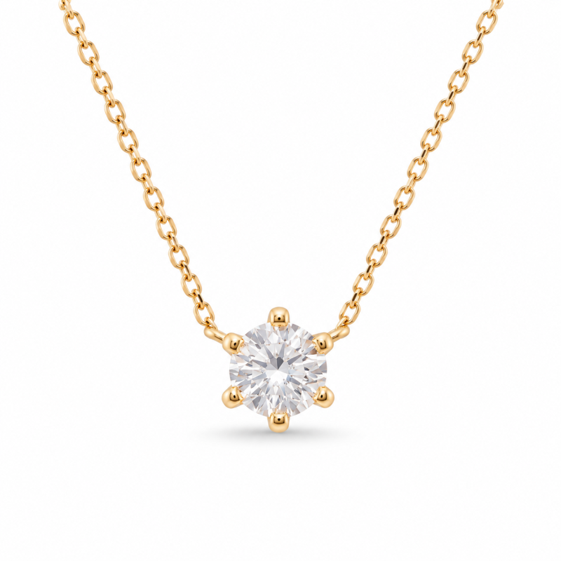 Łańcuszek z diamentem LAB - MARIA (0,82 ct)
