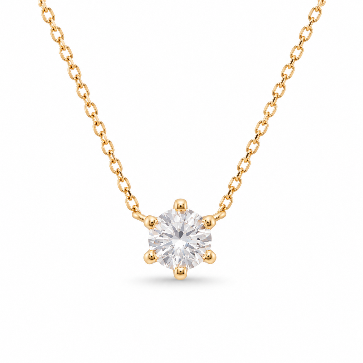 Łańcuszek z diamentem LAB - MARIA (1,0 ct)