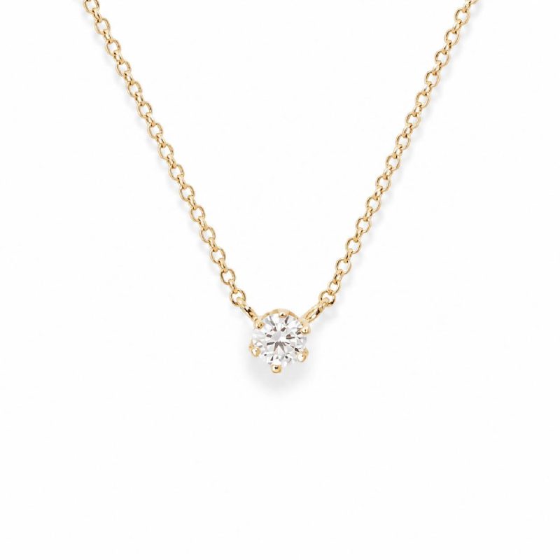 Łańcuszek z diamentem LAB - MARIA (0,50 ct)