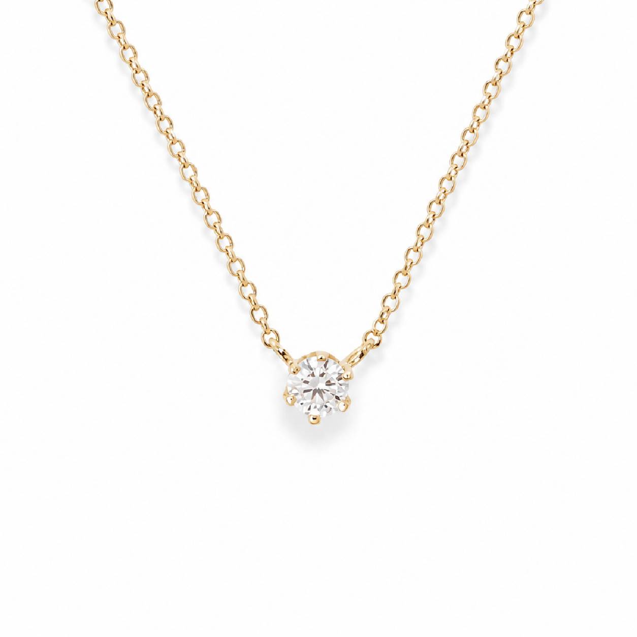 Łańcuszek z diamentem LAB - MARIA (0,50 ct)