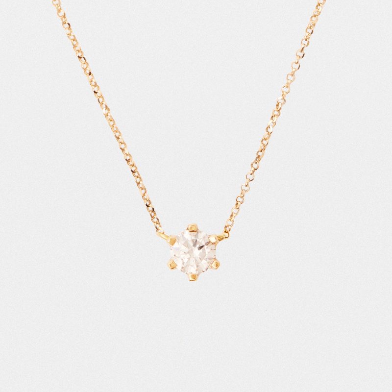 Łańcuszek z diamentem LAB - MARIA (1,0 ct)