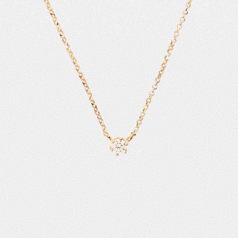 Łańcuszek z diamentem LAB - MARIA (0,50 ct)