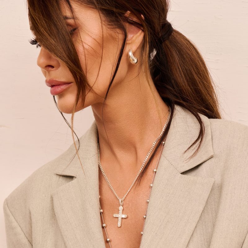 Łańcuszek z krzyżem MADONNA 2 (3 mm)