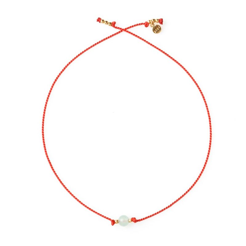 Bransoletka na szczęście z przelotowym awenturynem (kamień szczęścia i ochrony)