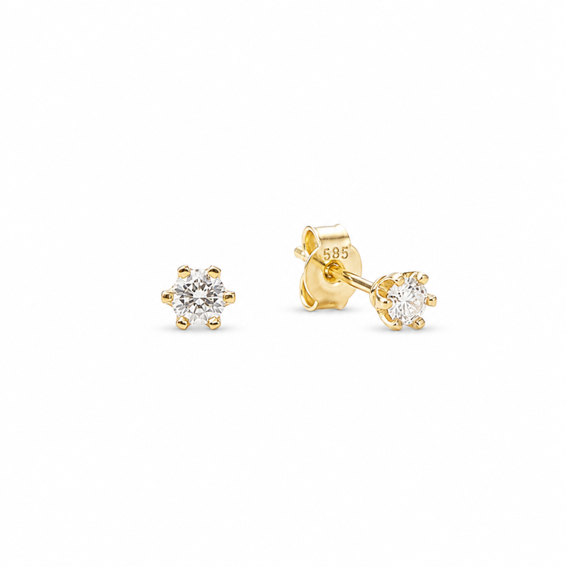 Kolczyki z diamentami LAB - VILIANA (0,3 ct)