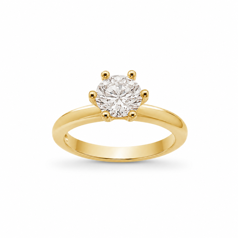 Pierścionek z diamentem LAB - LILIANA (0,82 ct)
