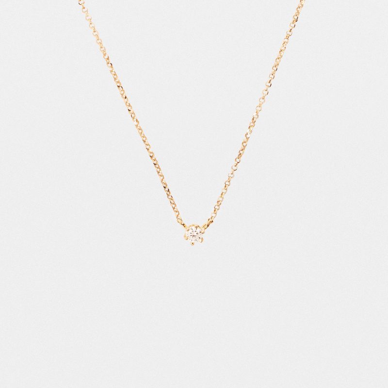 Łańcuszek z diamentem LAB - MARIA (0,30 ct)