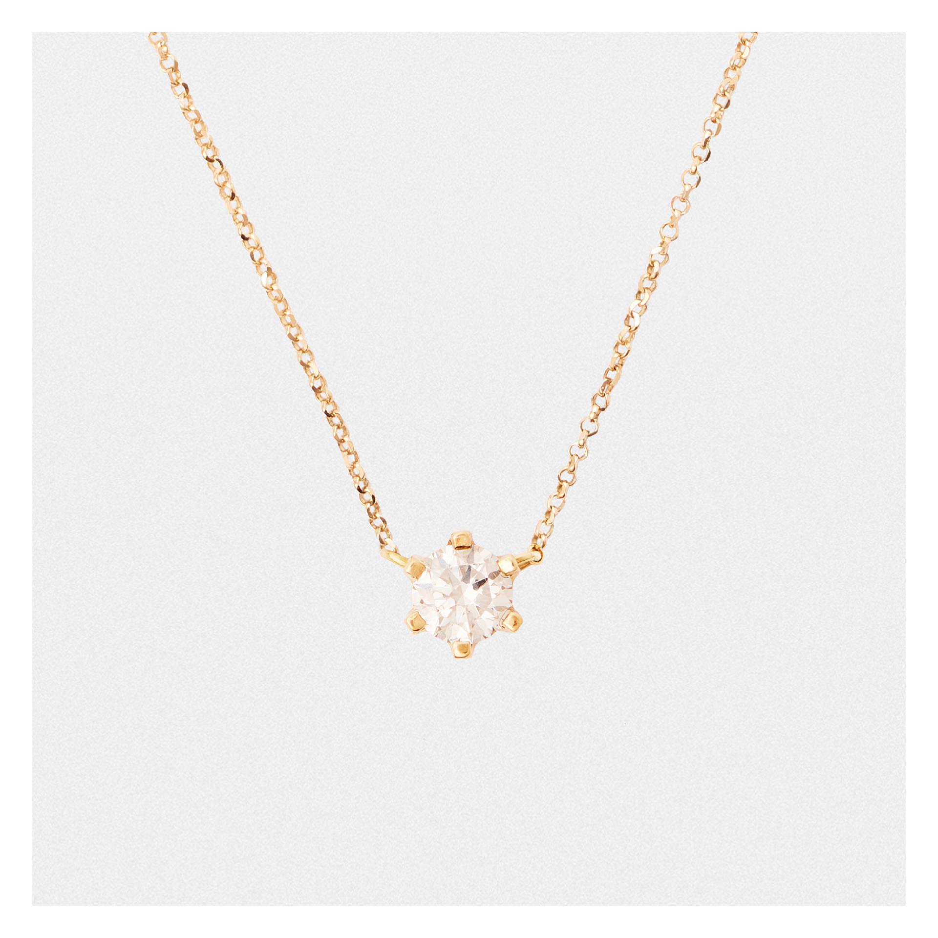 Łańcuszek z diamentem LAB - MARIA (0,82 ct)