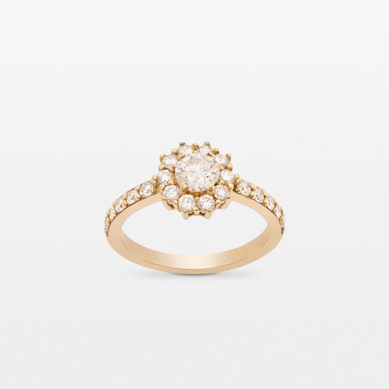 Pierścionek z diamentem LAB - DAISY