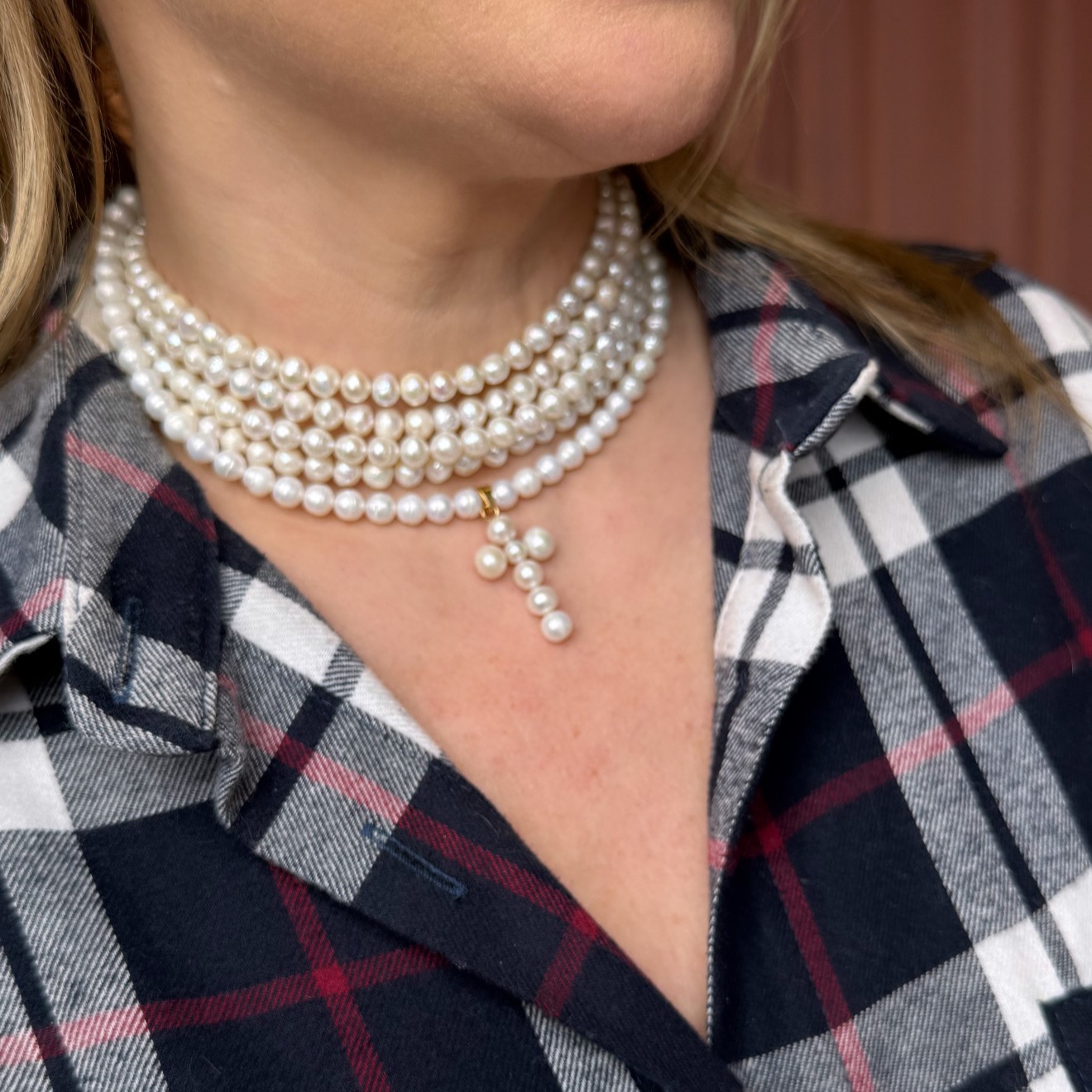 Choker HEIDI (perły)