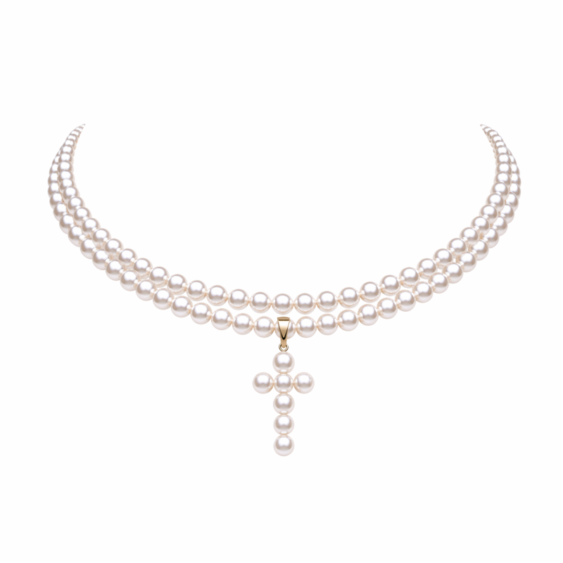 Choker HEIDI 4 (perły)