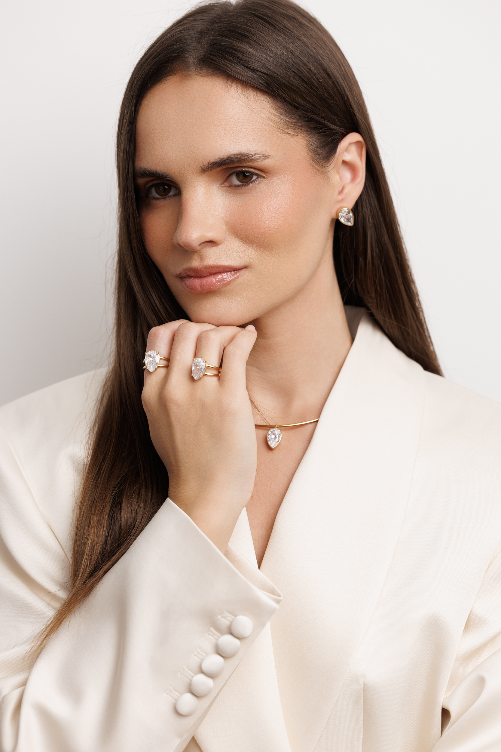 Choker / kolia pozłacana KORNELIA PEAR - Image 3