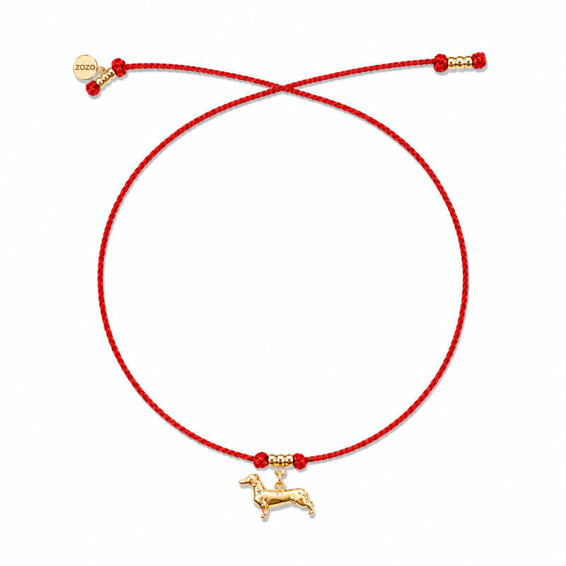 ZOZO CHARMS - bransoletka damska na szczęście JAMNIK
