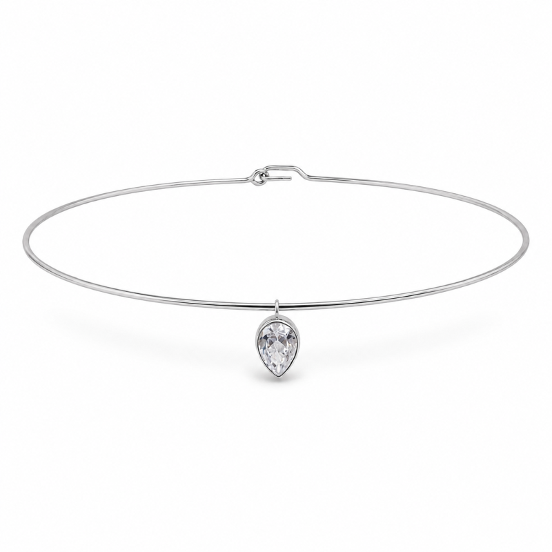 Choker / kolia srebrna CAMILA