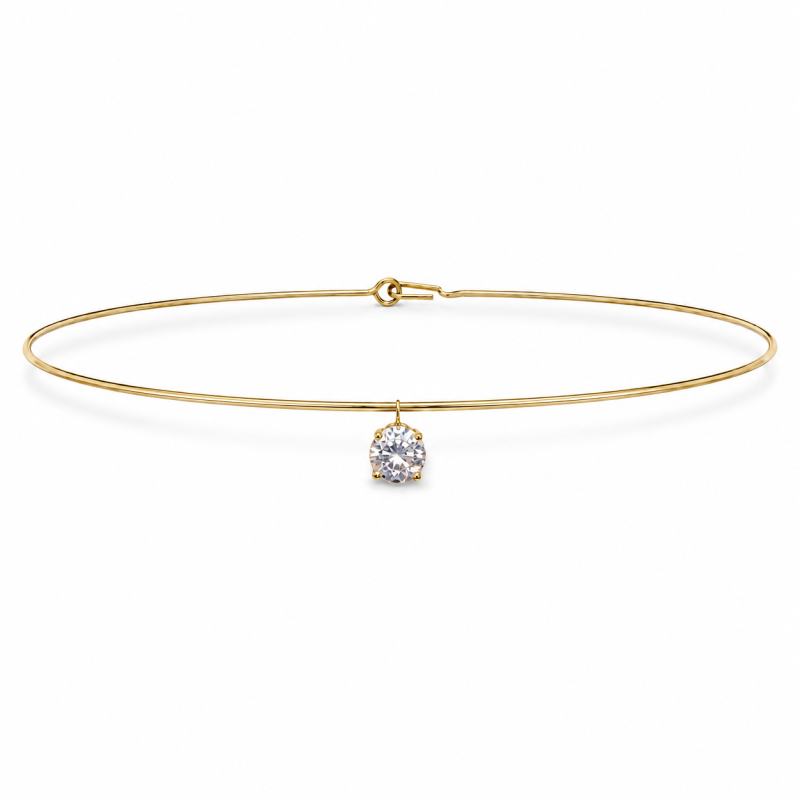 Choker / kolia pozłacany DIANA (12 mm)
