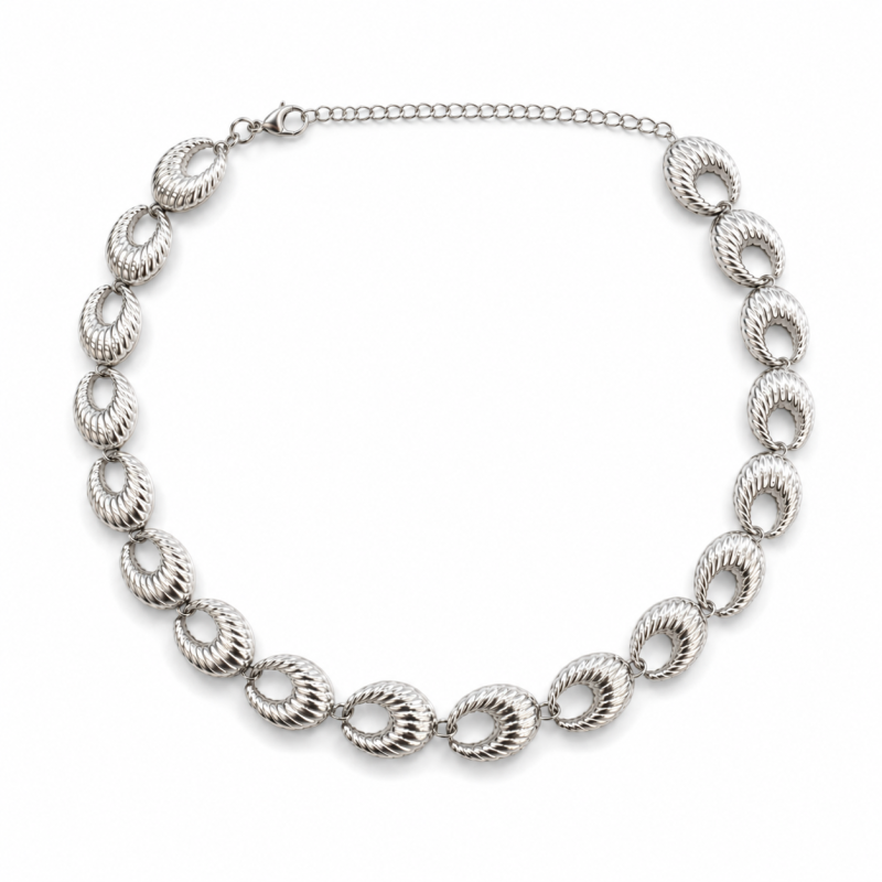 Choker/kolia srebrna SELENA