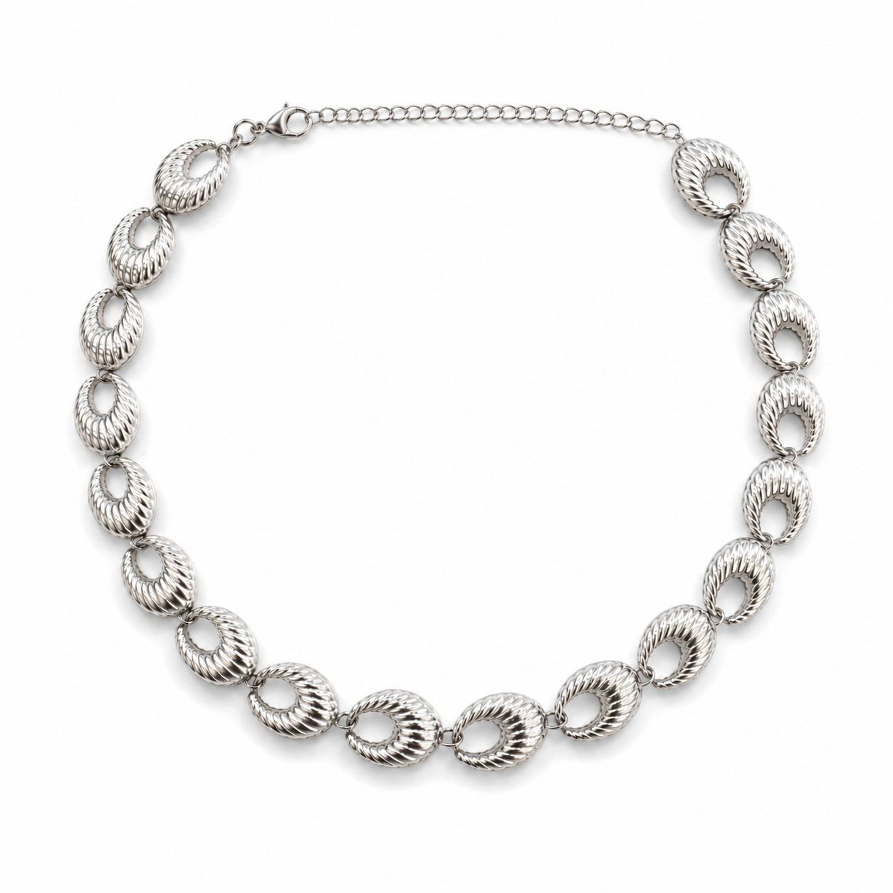 Choker/kolia srebrna SELENA