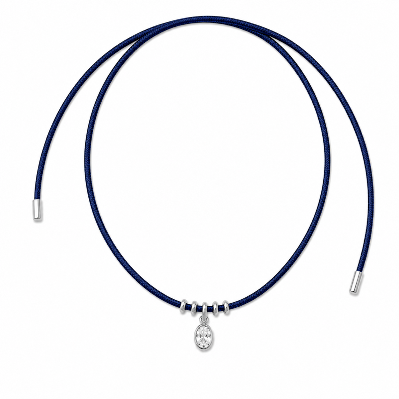 Choker srebrny KORNELIA NAVY