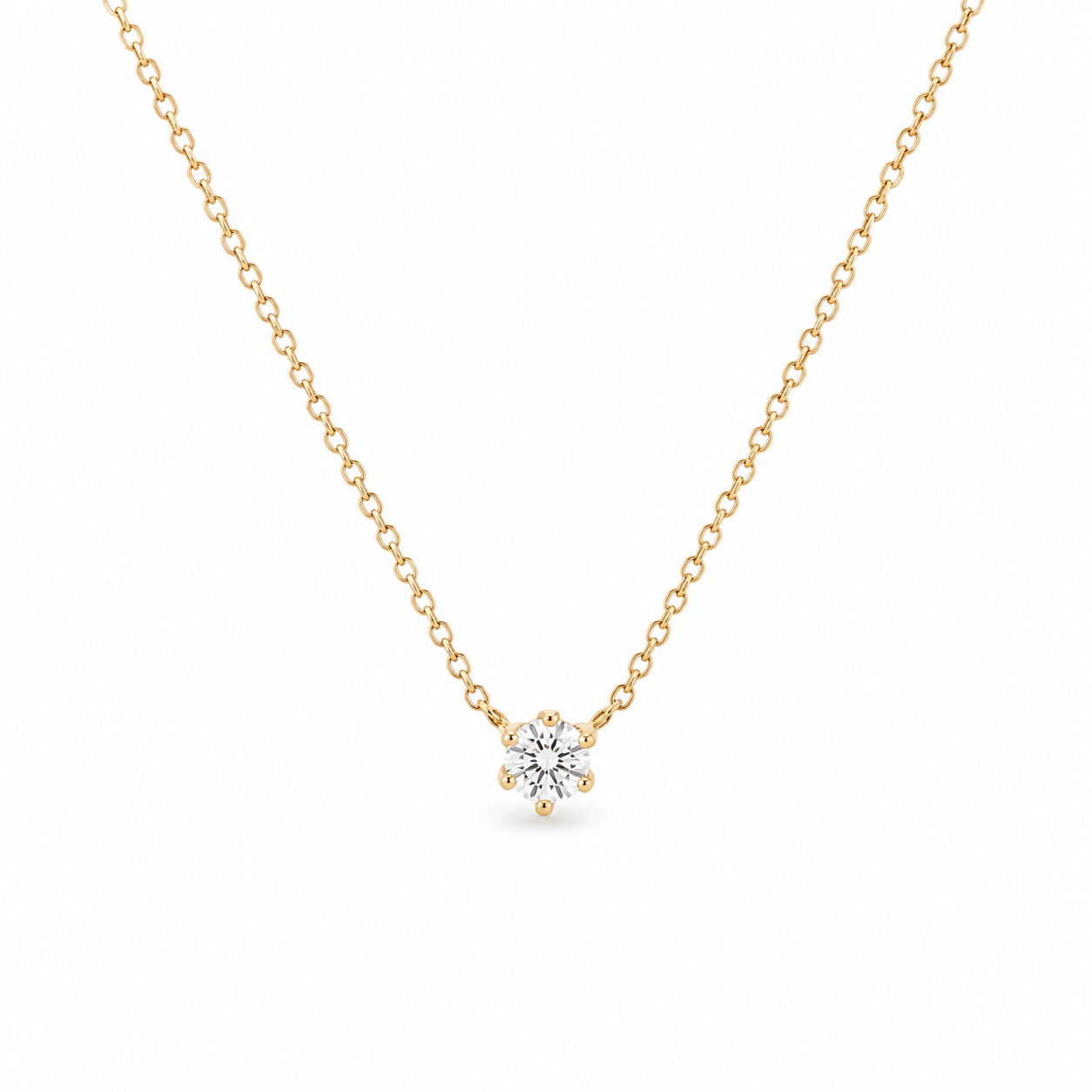 Łańcuszek z diamentem LAB - MARIA (0,30 ct)