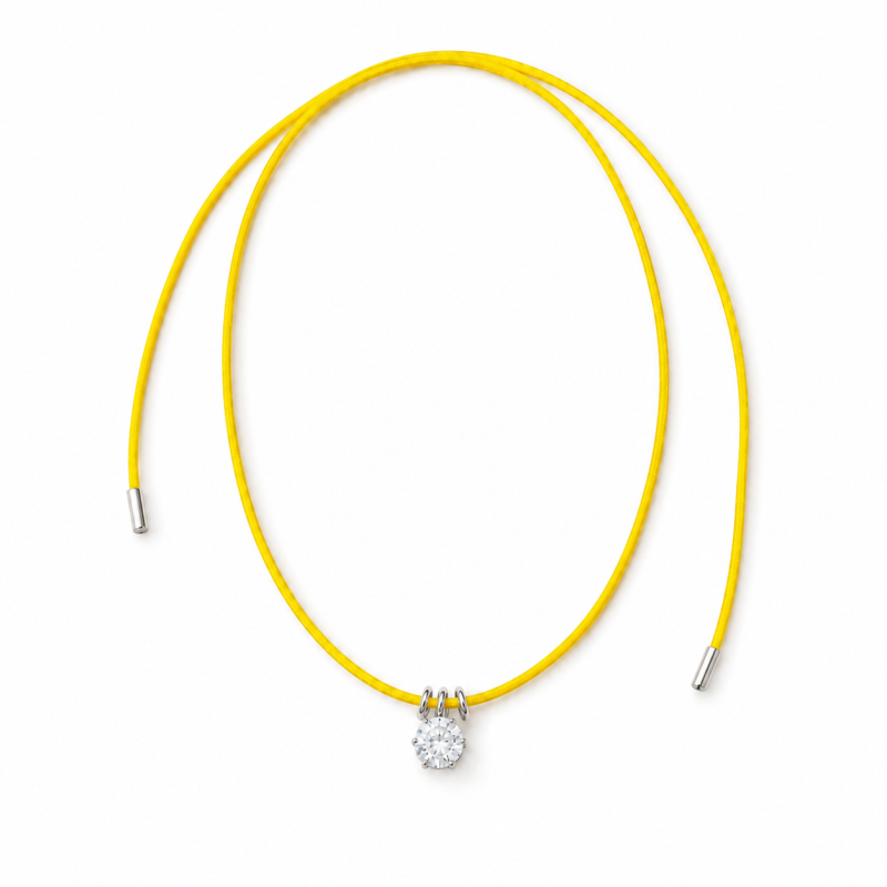Choker srebrny KORNELIA YELLOW