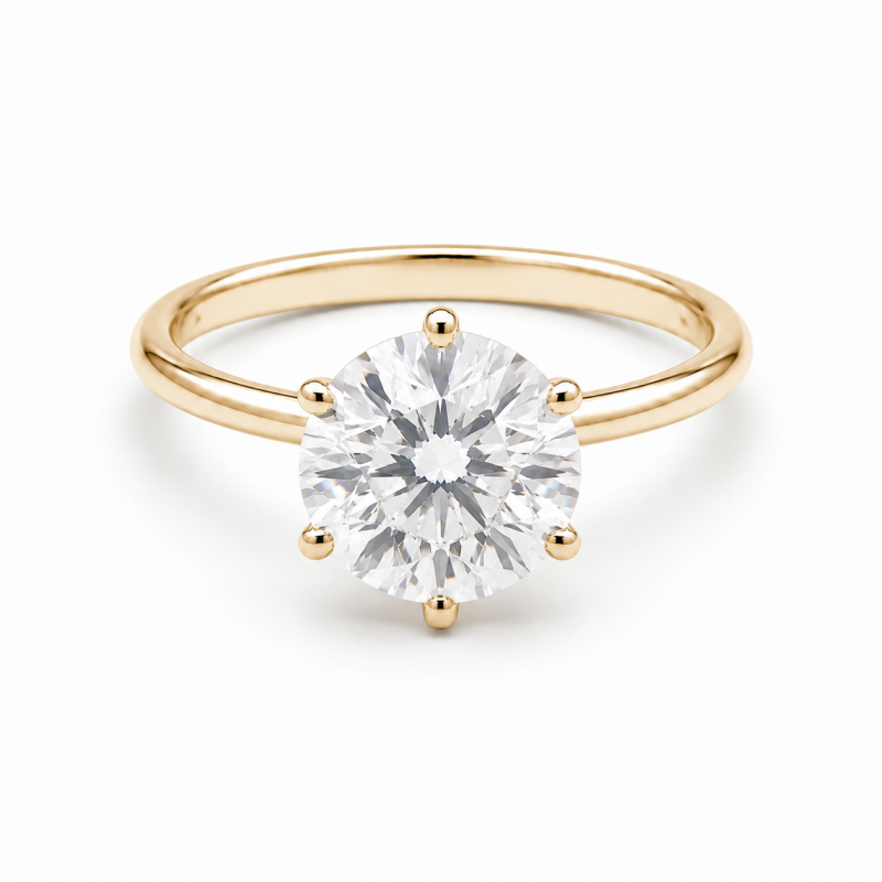 Pierścionek z diamentem LAB - KING ( 6ct)