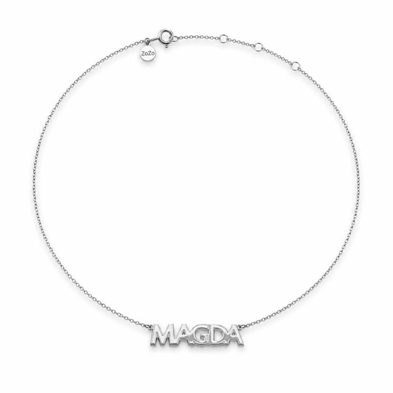 Choker srebrny PAROLA - napis do 5 liter