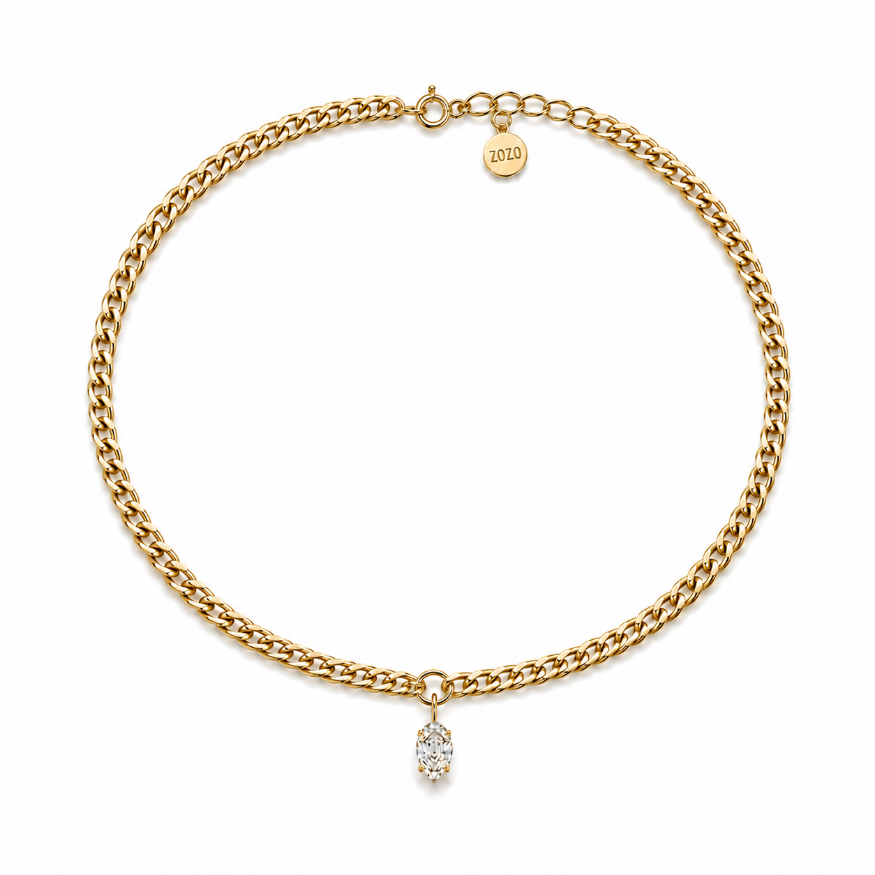 Choker pozłacany KORNELIA PEAR CHAIN
