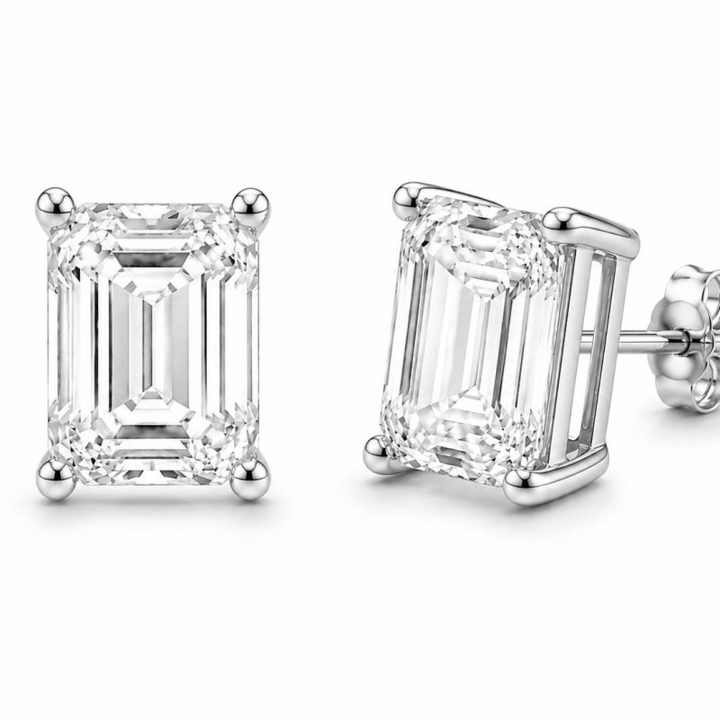 Kolczyki srebrne KORNELIA EMERALD