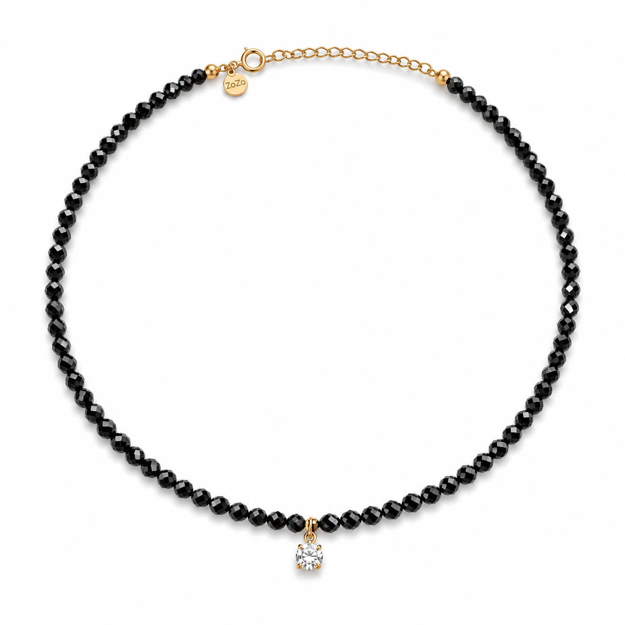 Choker ABRIL (czarny turmalin)
